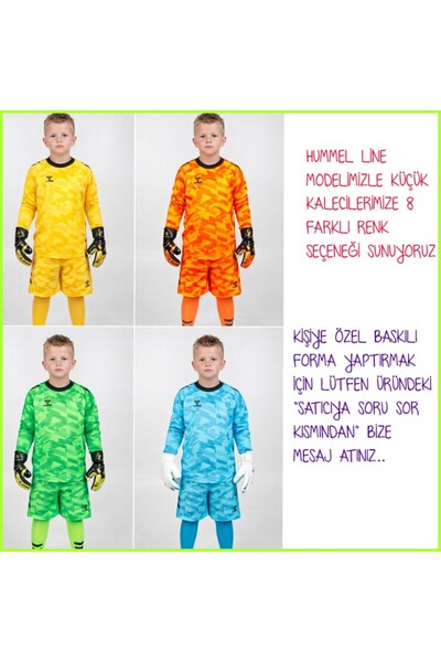 hummel LİNE ÇOCUK KALECİ FORMALARI 3 LÜ TAKIM FORMA+ŞORT+ÇORAP