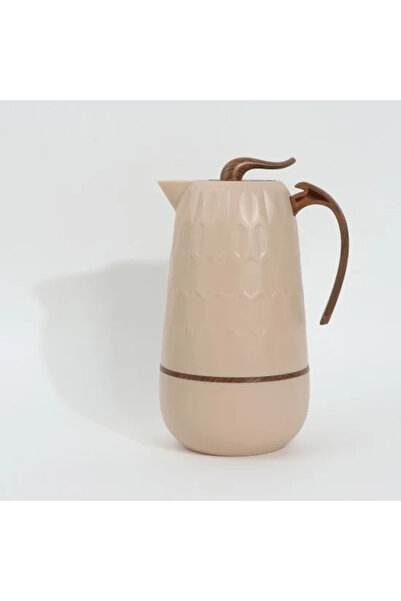 Generic Distinctive tea thermos with wooden handle - 1 liter - squeeze