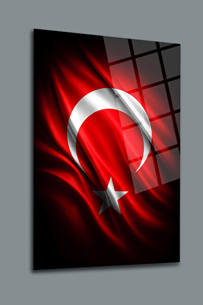 glassartdesign Turkish Flag Glass Painting-10
