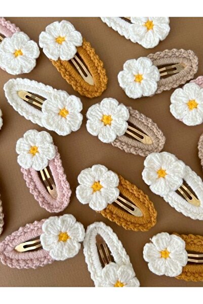zanaatçı anne Amigurumi pređa za pletenje, ručno izrađen set od 4 šarene kopč...