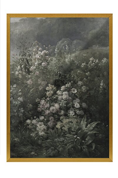 Postifull Tablou vintage, poster cu rama aurie, decor de perete vintage