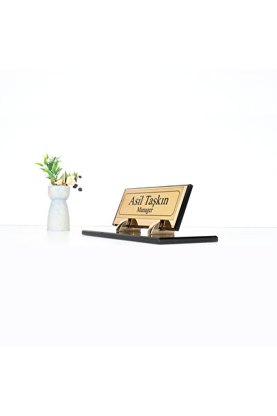 shop Bronz Cam Masaüstü İsimlik - Dekoratif Masaüstü İsimlik - Ofis İsimlik -...