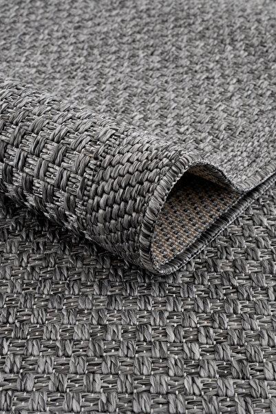 VEJA HOME Origine B3667F Anthracite Sisal Plain Woven Carpet – Does Not Shed,...