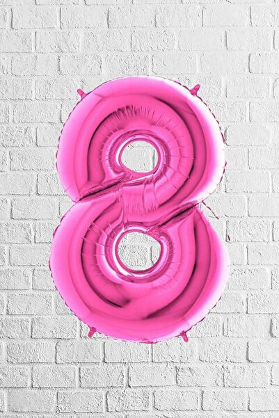 BenimMarifetlerim 8 Number Pink Foil Balloon 40 Inch 90 cm