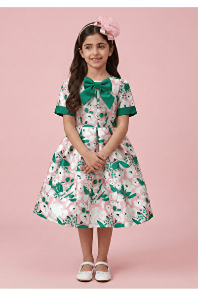 Fancy Closet Green Bow Dress