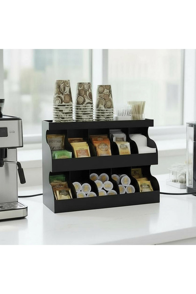 decorel 11 Bölmeli Self Servis Organizer Siyah