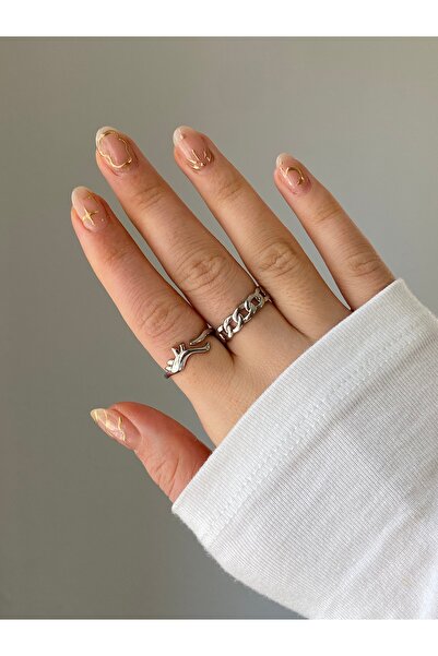 Çelik Yüzük Kombini 2’li Ayarlanabilir