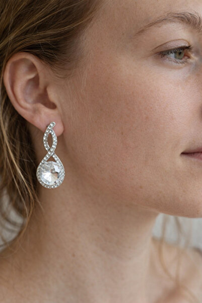 Boox99 Wip Sparkling Crystal Drop Earrings