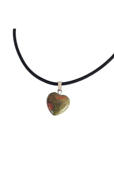 OEM Unakite Heart Pendant