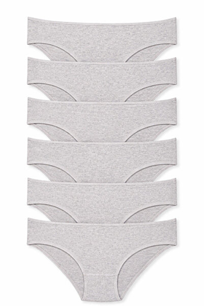 KoNFoRX سراويل داخلية نسائية بيكيني بخصر عادي، قطن قماش قابل للتمدد عبوة من 7...