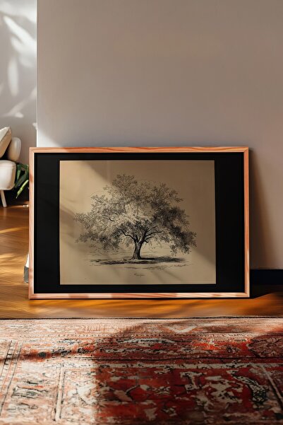 Postifull Vintage slika, poster u drvenom okviru, vintage zidni dekor