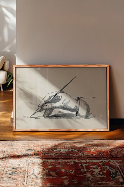 Postifull Tablou vintage, poster cu rama din lemn, decor de perete vintage