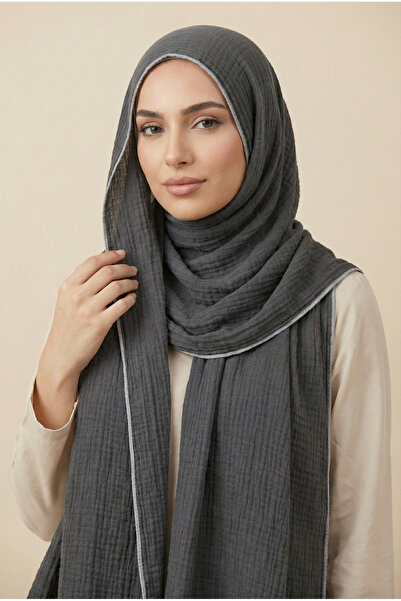 Aksuipek Doğal Dokulu Müslin Şal – Hafif ve Nefes Alan