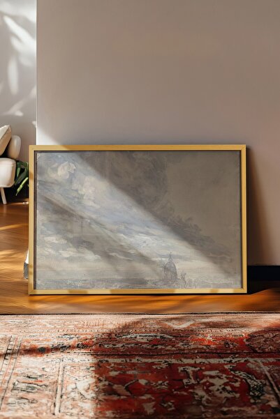 Postifull Tablou vintage, poster cu rama bej, decor de perete vintage