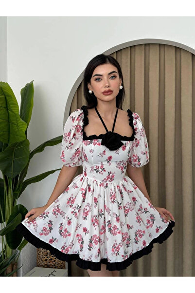 nedo7 Wismar Rose Detail Dress