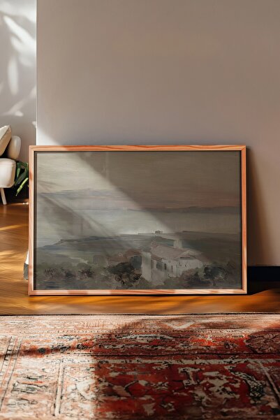 Postifull Vintage slika, poster u drvenom okviru, vintage zidni dekor