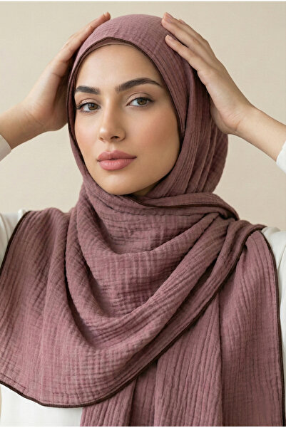 Aksuipek Doğal Dokulu Müslin Şal – Hafif ve Nefes Alan