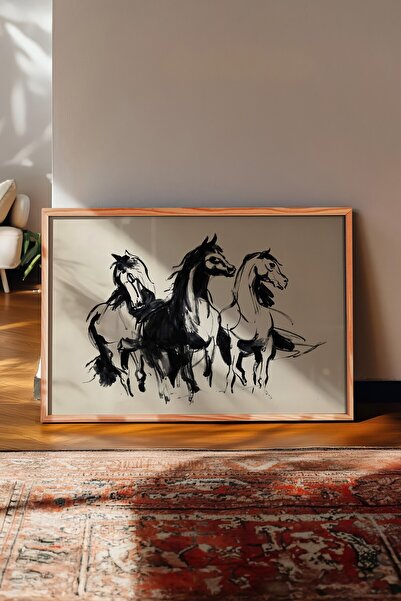 Postifull Tablou vintage, poster cu rama din lemn, decor de perete vintage