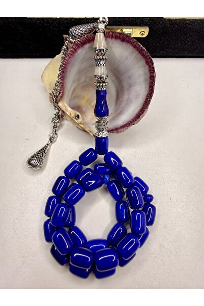 İskenderun Tesbihcilik Handcrafted Nakkaş İmame Squeeze Amber Prayer Beads