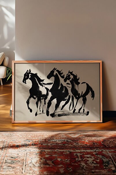 Postifull Tablou vintage, poster cu rama din lemn, decor de perete vintage