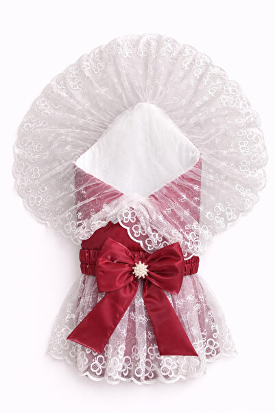 Rain Baby قماط للأطفال مع فيونكة ودانتيل