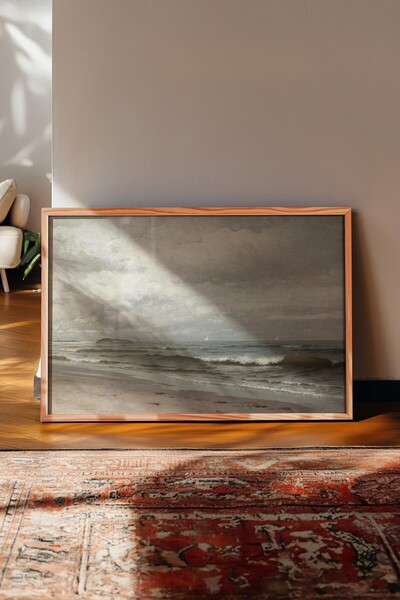 Postifull Vintage slika, poster u drvenom okviru, vintage zidni dekor