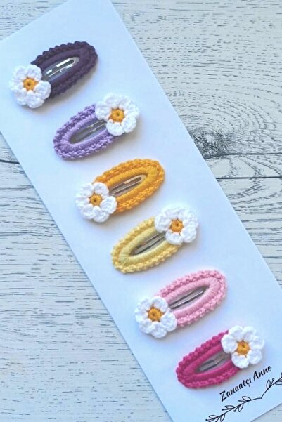 zanaatçı anne Set de 6 catarame colorate cu închidere rapidă, realizate manua...