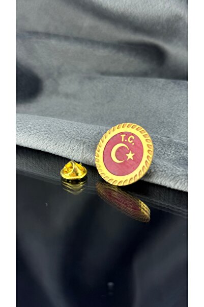 Kuyumcudan T.C Yaka Rozeti - 925 Ayar Gümüş