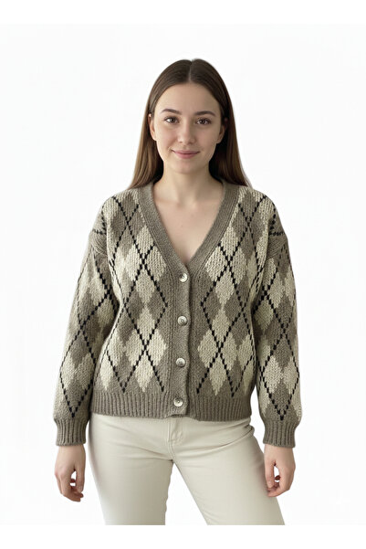 ANBLYs COLLECTION Baklava Patterned Extra Thick Soft Oversize Women's Buttone...