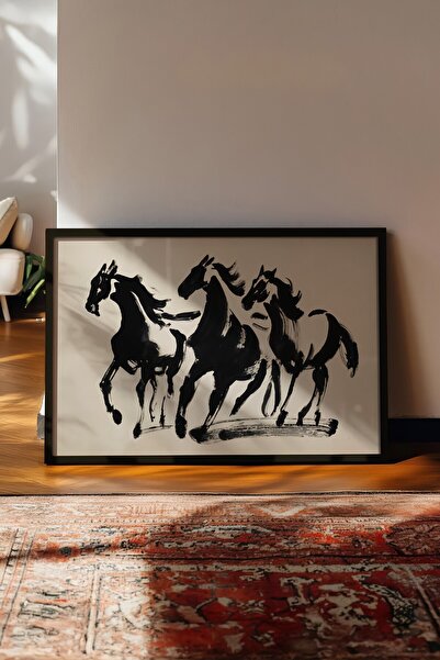 Postifull Vintage slika, poster u crnoj ramovini, vintage zidni dekor