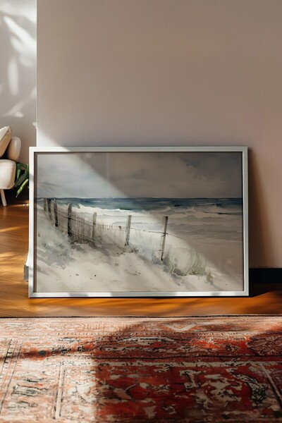 Postifull Tablou vintage, poster cu rama alba, decor de perete vintage