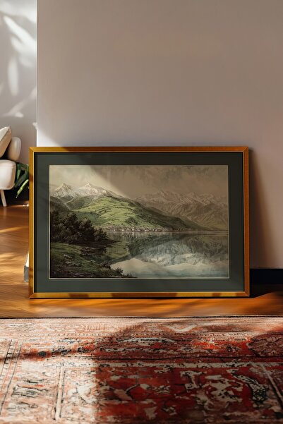 Postifull Vintage slika, poster sa zlatnim okvirom, vintage zidni dekor