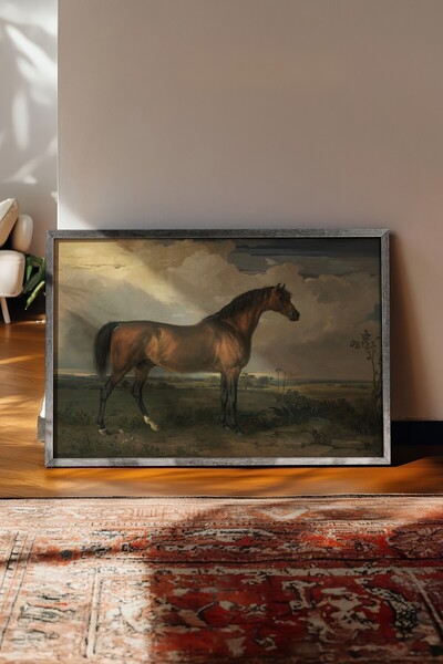 Postifull Vintage slika, poster u srebrnoj ramovani, vintage zidni dekor