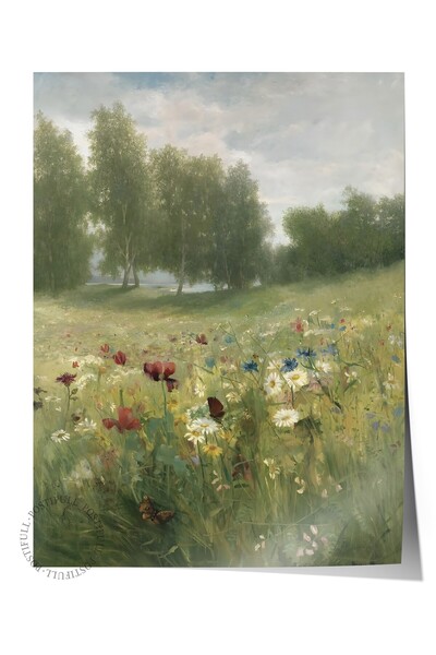 Postifull Vintage Tablo, Çerçevesiz Poster, Vintage Duvar Dekoru