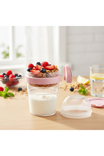 YAZICI Compartmented Yogurt Container 600 + 200 ml – Storage Container for Di...