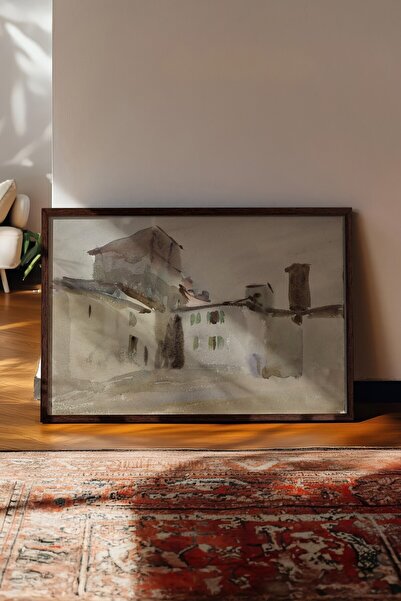 Postifull Vintage ζωγραφική, αφίσα με καφέ κορνίζα, vintage διακόσμηση τοίχου