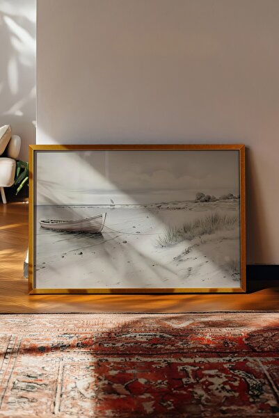 Postifull Tablou vintage, poster cu rama aurie, decor de perete vintage