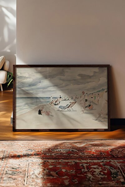 Postifull Vintage slika, poster u smeđoj ramovani, vintage zidni dekor