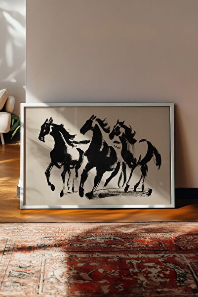 Postifull Vintage Painting, White Framed Poster, Vintage Wall Decor