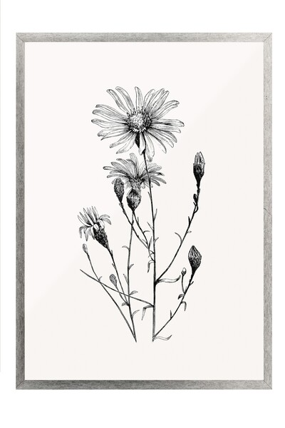 Postifull Vintage slika, poster u srebrnoj ramovani, vintage zidni dekor