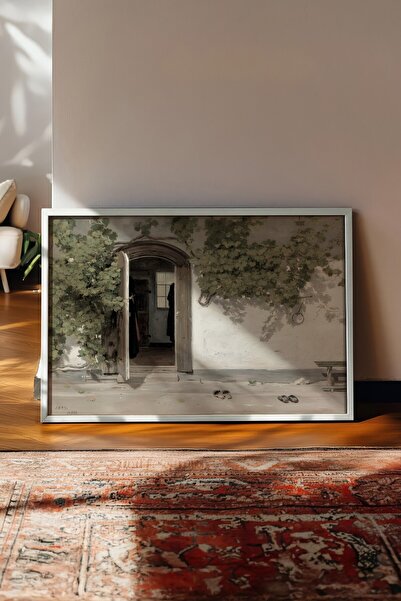 Postifull Tablou vintage, poster cu rama alba, decor de perete vintage