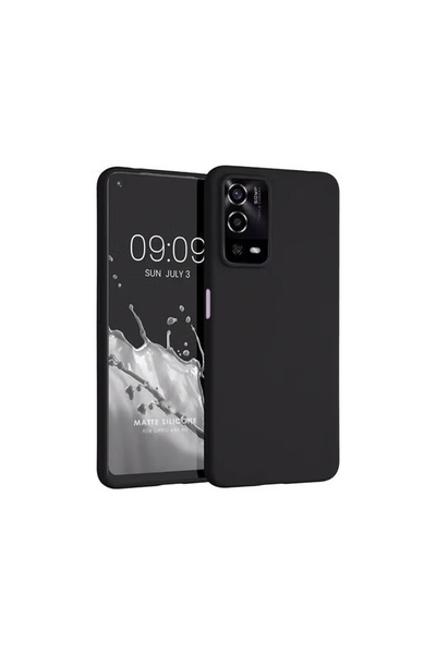 bewn Oppo A55 Compatible Black Velvet Phone Case with Inside Velvet