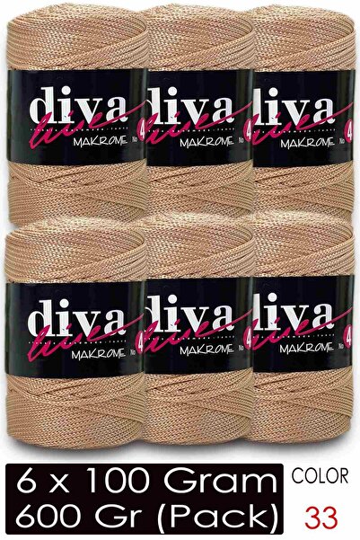 Diva İplik Diva Macrame Cord Thick (No:4) 33 (Pack of 6)