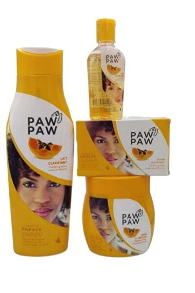 Paw Paw مجموعة تنقية الجسم بخلاصة البابايا وفيتامين E
