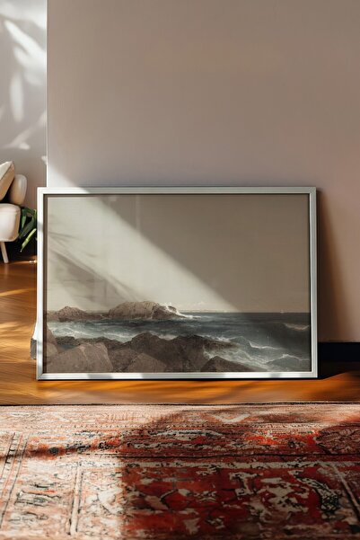 Postifull Tablou vintage, poster cu rama alba, decor de perete vintage