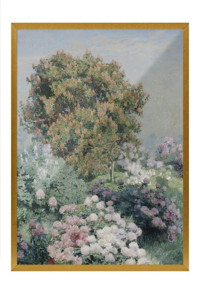 Postifull Tablou vintage, poster cu rama aurie, decor de perete vintage