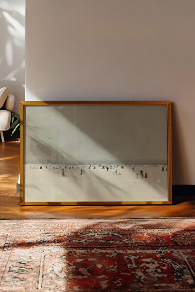 Postifull Vintage Tablo, Gold Çerçeveli Poster, Vintage Duvar Dekoru