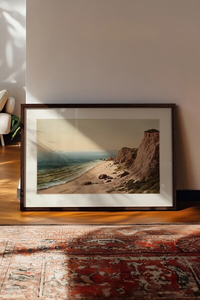 Postifull Vintage slika, poster u smeđoj ramovani, vintage zidni dekor