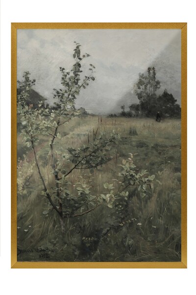 Postifull Tablou vintage, poster cu rama aurie, decor de perete vintage