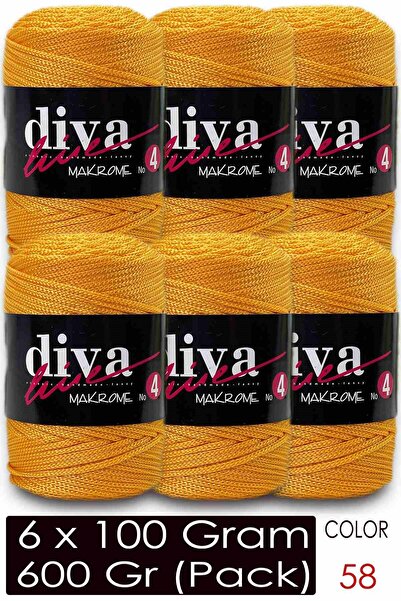 Diva İplik Diva Macrame Cord Thick (No:4) 58 (Pack of 6)